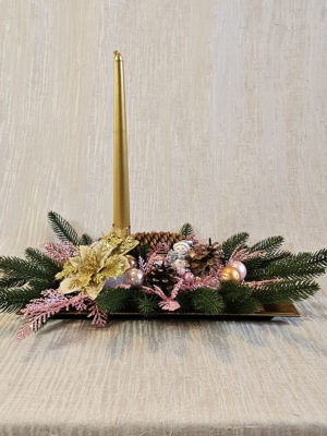 Centre de table rosé